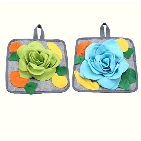 Guinea Pig Bundle Small Pet Hide Boy Blue Felt Tent Snuffle Mat And Treat Ball - Picture 6 of 9